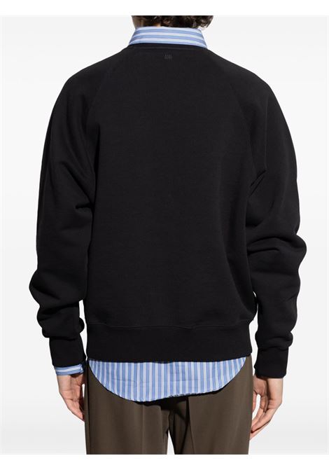 adc sweatshirt unisex black AMI PARIS | USW074.747001